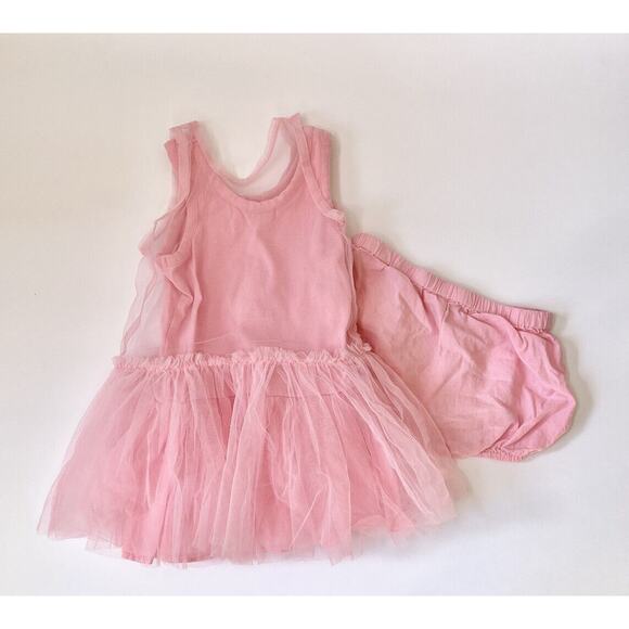 Monica + Andy Dress Pink Tutu 12-18 Mos Girl Toddler Baby Ballet EUC - Picture 2 of 3